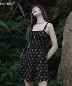 Ladies Punk Rave Amore Dress - Hearts