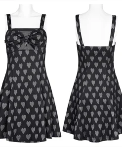 Ladies Punk Rave Amore Dress - Hearts