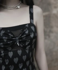 Ladies Punk Rave Amore Dress - Hearts