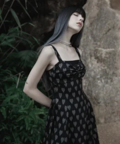 Ladies Punk Rave Amore Dress - Hearts