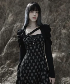 Ladies Punk Rave Amore Dress - Hearts