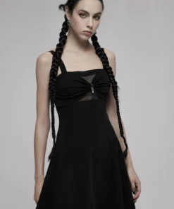 Ladies Punk Rave Amore Dress - Black
