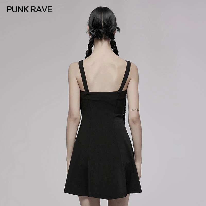 Ladies Punk Rave Amore Dress - Black 5 Ladies Punk Rave Amore Dress - Black