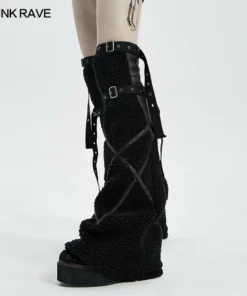 Punk Rave Armelle Leg Warmers - Black Accessories