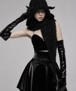 Punk Rave Batty Hooded Capelet - Black 18 Punk Rave Batty Hooded Capelet - Black