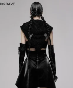Punk Rave Batty Hooded Capelet - Black 29 Punk Rave Batty Hooded Capelet - Black