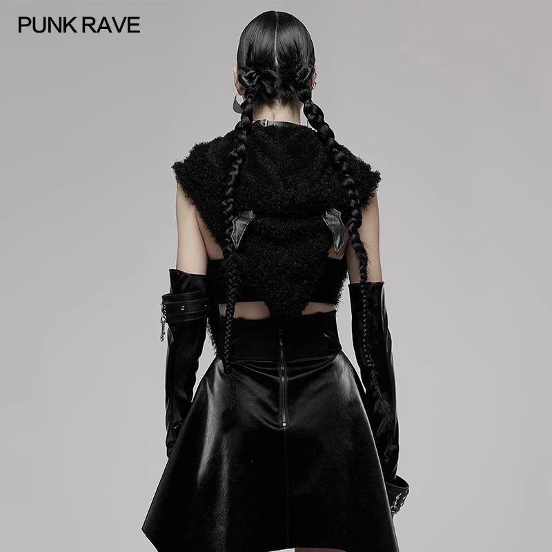 Punk Rave Batty Hooded Capelet - Black 16 Punk Rave Batty Hooded Capelet - Black