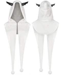 Punk Rave Batty Hooded Capelet - White