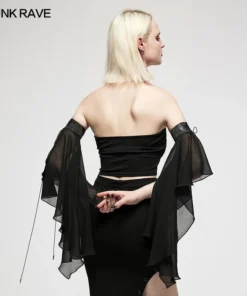 Punk Rave Black Dragon Chiffon Sleeves