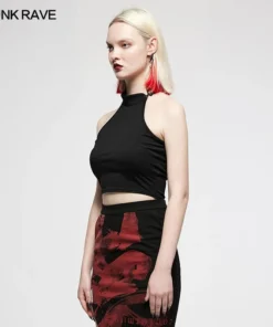 Punk Rave Bliss Halter Top - Plain Ladies