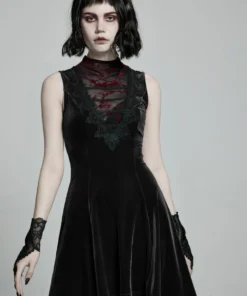 Punk Rave Britta Velvet Dress - Black 20 Punk Rave Britta Velvet Dress - Black