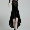 Punk Rave Britta Velvet Dress - Black