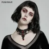Accessories Punk Rave Crimson Gem Choker