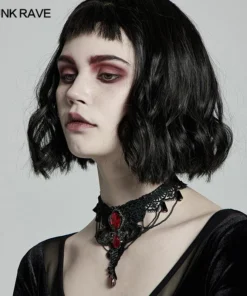 Accessories Punk Rave Crimson Gem Choker