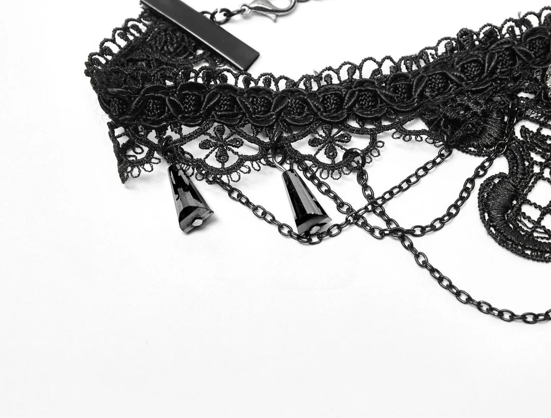 Accessories Punk Rave Crimson Gem Choker 7 Accessories Punk Rave Crimson Gem Choker