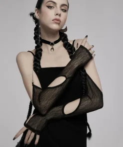 Accessories Punk Rave Daeni Sleeves With Halter Chain