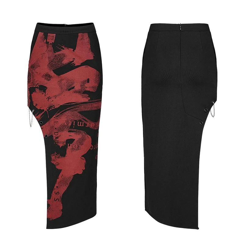 Punk Rave Danita Skirt - Red Ladies 8 Punk Rave Danita Skirt - Red Ladies