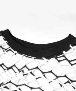 Ladies Punk Rave Diamond Mesh Longline Tee 24 Ladies Punk Rave Diamond Mesh Longline Tee