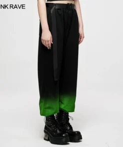 Punk Rave Fade To Green Trousers Ladies