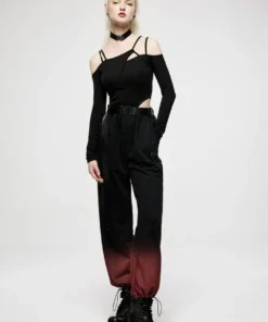 Punk Rave Fade To Red Trousers