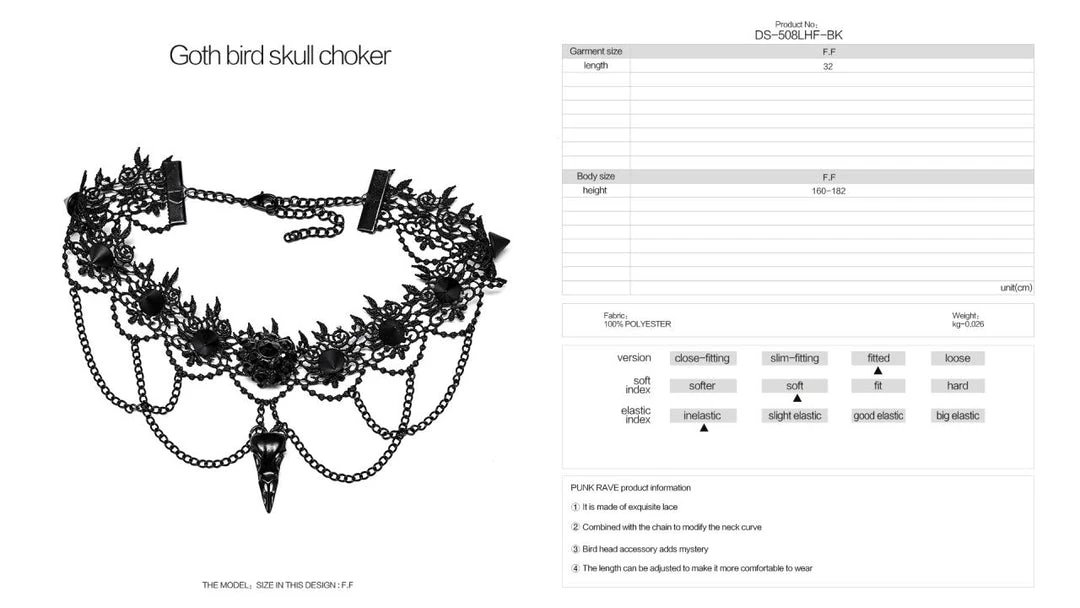 Punk Rave Formel Choker 6 Punk Rave Formel Choker