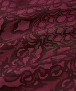 Punk Rave Kane Satin Jacquard Shirt - Red Ladies