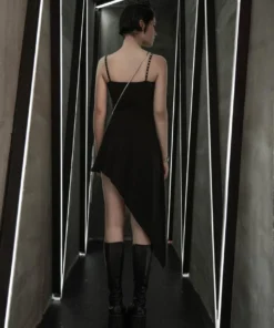 Ladies Punk Rave Lillee Asymmetric Dress