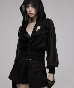 Punk Rave Mania Chiffon Hooded Jacket