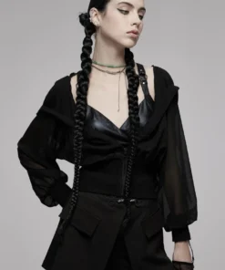 Punk Rave Mania Chiffon Hooded Jacket