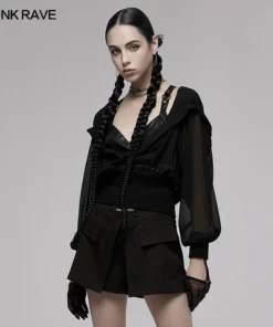 Punk Rave Mania Chiffon Hooded Jacket