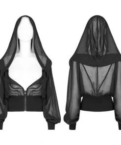Punk Rave Mania Chiffon Hooded Jacket