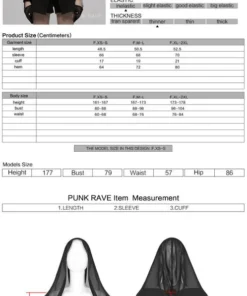 Punk Rave Mania Chiffon Hooded Jacket