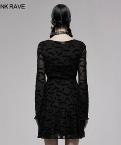 Ladies Punk Rave Nightfall Skater Dress 20 Ladies Punk Rave Nightfall Skater Dress