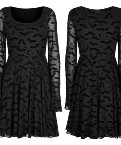 Ladies Punk Rave Nightfall Skater Dress 21 Ladies Punk Rave Nightfall Skater Dress