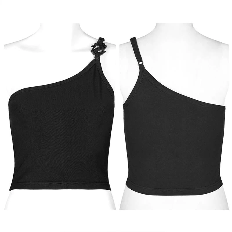 Ladies Punk Rave Nymph Crop Top - Plain 9 Ladies Punk Rave Nymph Crop Top - Plain