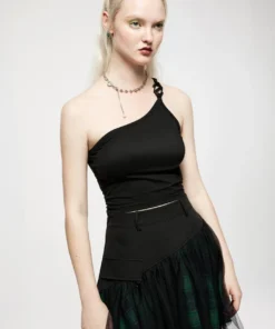 Ladies Punk Rave Nymph Crop Top - Plain