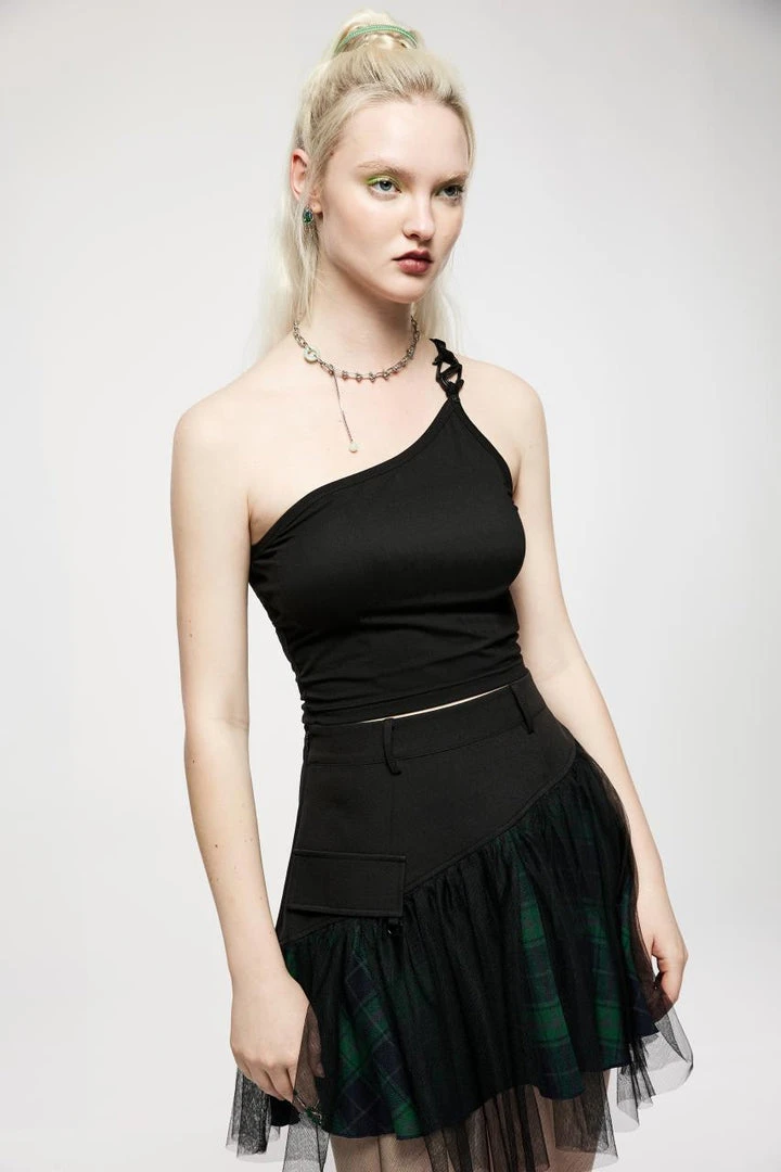 Ladies Punk Rave Nymph Crop Top - Plain 3 Ladies Punk Rave Nymph Crop Top - Plain