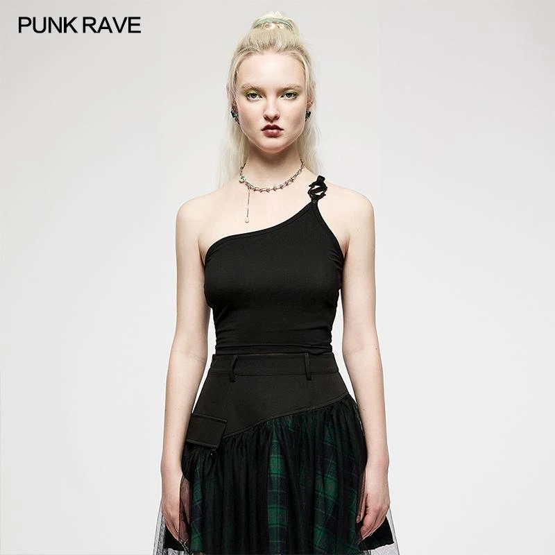 Ladies Punk Rave Nymph Crop Top - Plain 4 Ladies Punk Rave Nymph Crop Top - Plain