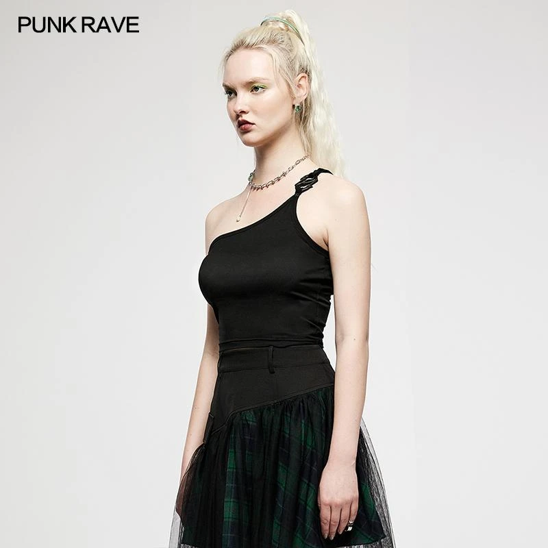 Ladies Punk Rave Nymph Crop Top - Plain 5 Ladies Punk Rave Nymph Crop Top - Plain