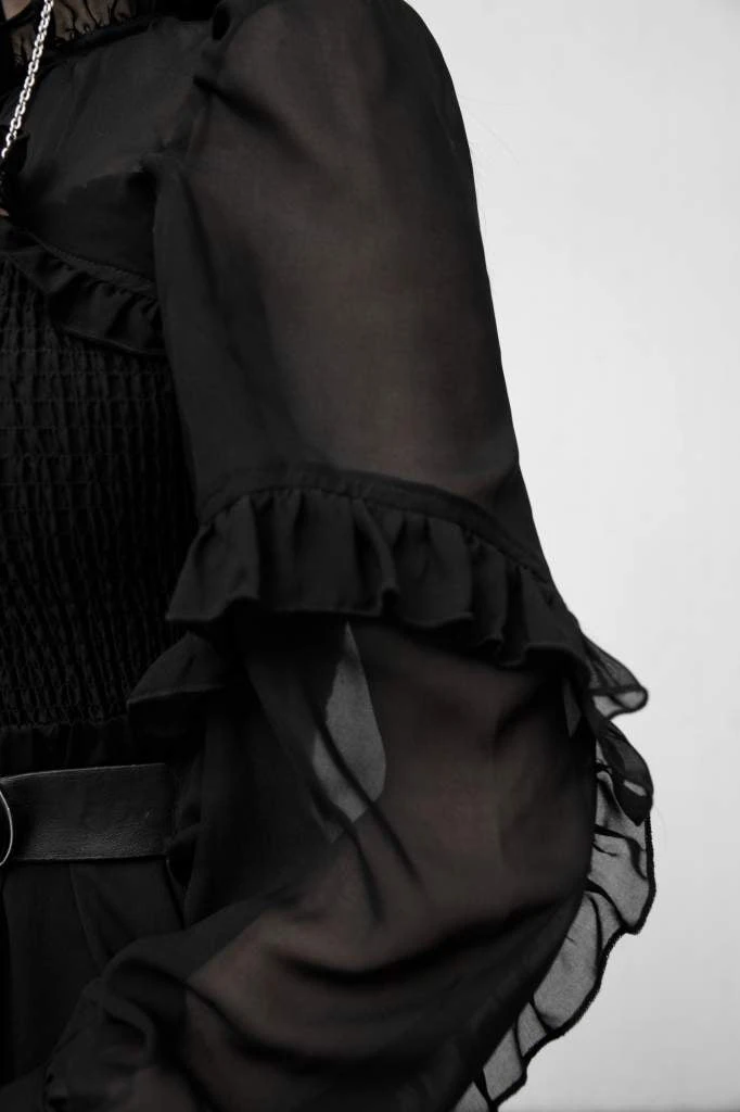 Ladies Punk Rave Peyton Chiffon Dress 10 Ladies Punk Rave Peyton Chiffon Dress