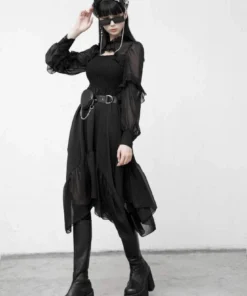 Ladies Punk Rave Peyton Chiffon Dress 19 Ladies Punk Rave Peyton Chiffon Dress