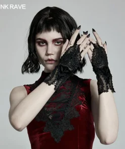 Accessories Punk Rave Saanvi Lace Gloves
