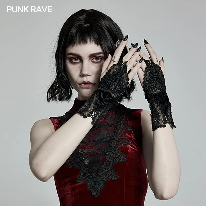 Accessories Punk Rave Saanvi Lace Gloves 3 Accessories Punk Rave Saanvi Lace Gloves