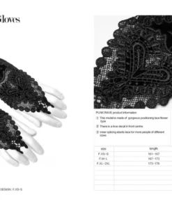 Accessories Punk Rave Saanvi Lace Gloves 13 Accessories Punk Rave Saanvi Lace Gloves