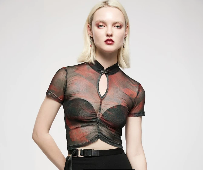 Punk Rave Shayla Top - Red 3 Punk Rave Shayla Top - Red