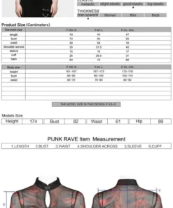 Punk Rave Shayla Top - Red 16 Punk Rave Shayla Top - Red