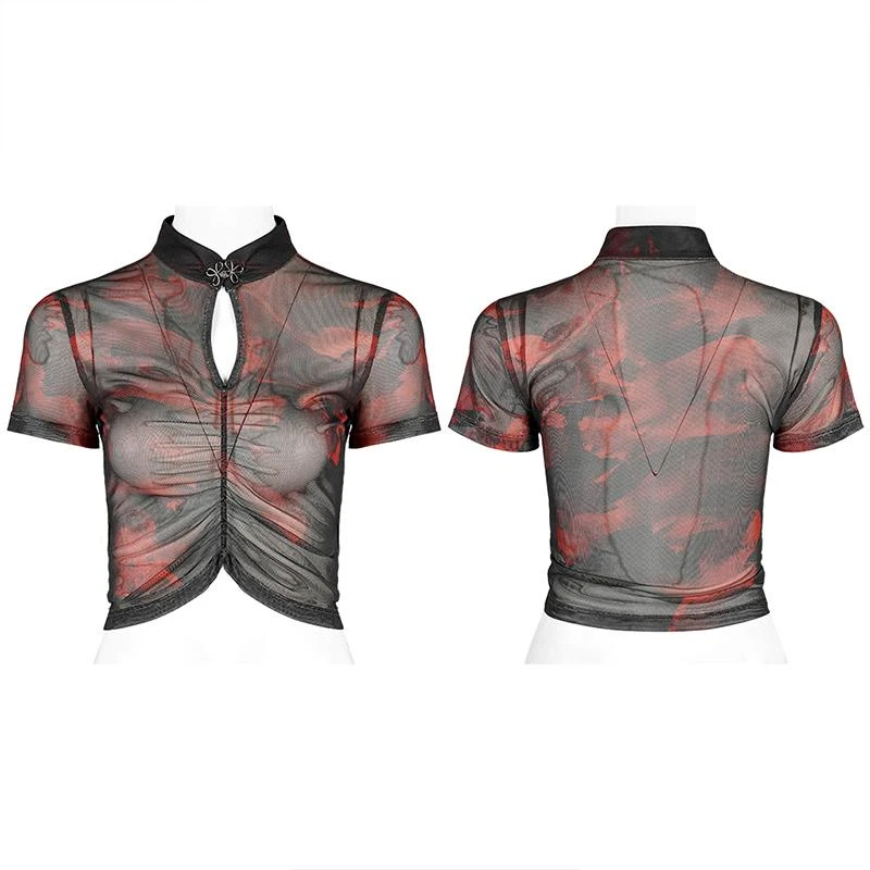 Punk Rave Shayla Top - Red 4 Punk Rave Shayla Top - Red