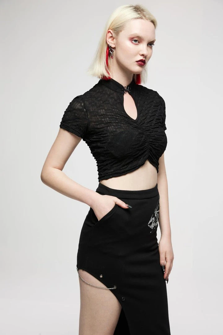 Ladies Punk Rave Shayla Top - Black 3 Ladies Punk Rave Shayla Top - Black