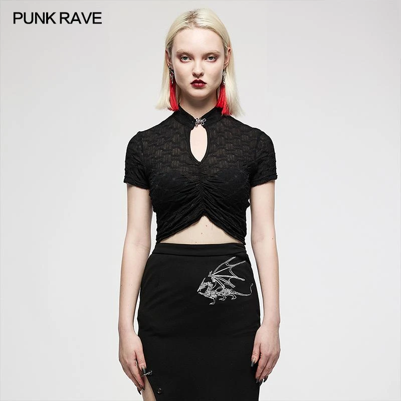 Ladies Punk Rave Shayla Top - Black 4 Ladies Punk Rave Shayla Top - Black