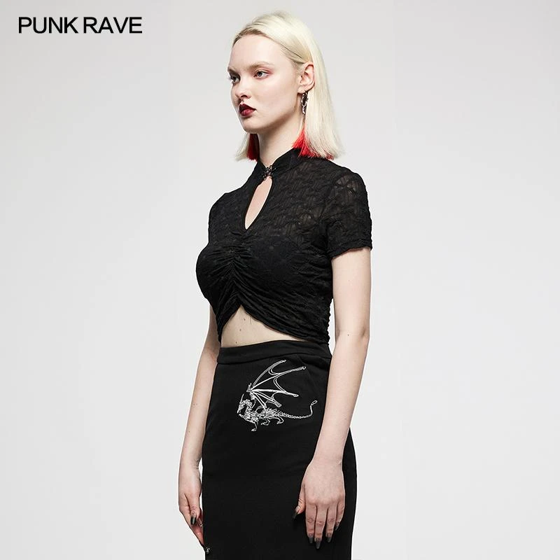 Ladies Punk Rave Shayla Top - Black 5 Ladies Punk Rave Shayla Top - Black